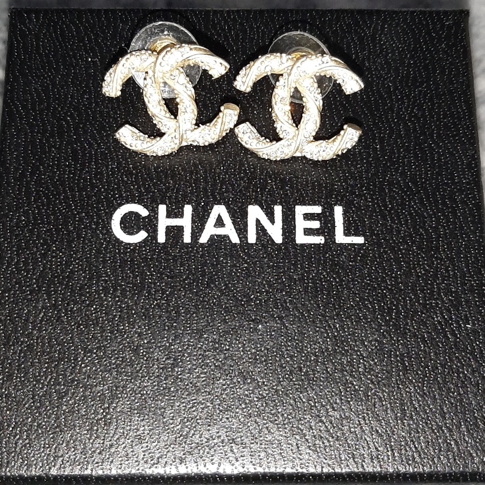 Authentic Gold Chanel Earrings